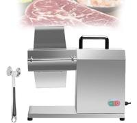 Ablandador de carne eléctrico con motor de cobre de 450 W, cuerpo de acero inoxidable, cortador giratorio de 360° para carne de res y cordero, sabor uniforme, potente motor de cobre,