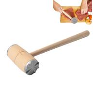 Ablandador de carne, martillo de madera de doble cara para carne, mazo, herramienta de ablandador de carne de cocina para bistec, carne de res, pollo, cerdo y nueces