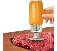 Ablandador eléctrico de carne, máquina de mano con cabeza de martillo desmontable, 6 niveles de fuerza personalizables, diseño impermeable, acero inoxidable 304 para ablandar y marinar