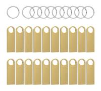 ABLAZE USB Stick 16GB 20 Piezas, Memoria USB Resistente al Agua 16GB USB Sticks de Metal Paquete de 20 para Laptop, Computadora, TV, Auto