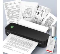 Ablemark Impresora Portatil A4, Sin Tinta Impresora Termica Tattoo Bluetooth Compatible con Android, iOS y PC, Termocopiadora Tattoo Tatuaje Impresora Pequeña A4 pour Adecuado Viajes, Trabajo, Hogar