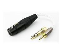Ablet Adaptador TRS macho de 3,5 mm de 1/8 pulgadas y adaptador de 6,3 mm a XLR de 4 pines hembra equilibrado cable adaptador de audio para auriculares