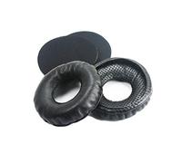 ABLET Almohadillas de repuesto de cuero para auriculares Sennheiser HD25-1, HD25, HD25SP, 25SP-II, de piel de oveja y espuma viscoelástica, negro