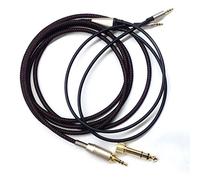 ABLET Cable de audio de repuesto compatible con auriculares Hifiman HE400S, HE-400i (versión de enchufe de 2,5 mm), HE560, HE-350, HE1000 de 3,5 mm y 6,35 mm a doble cone