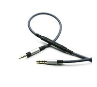 ABLET Cable de audio de repuesto compatible con auriculares Sennheiser Momentum 4, PXC550, PXC550-II, PXC480, ACCENTUM Plus, micrófono de control remoto de volumen compatible con iPhone