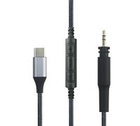 ABLET Cable de audio USB C compatible con auriculares Shure SRH940 SRH840 SRH750 SRH440 SRH840A SRH440A, micrófono de volumen remoto compatible con Samsung Galaxy compatible con teléfono Android