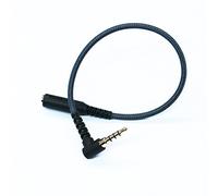 ABLET Cable de extensión para auriculares de 3,5 mm, cable estéreo de audio TRRS macho a hembra de 3,5 mm, cable hembra de ángulo recto de 4 polos de 3,5 mm de 1/8 de pulgada macho a 4 polos de 3,5 mm