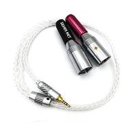 ABLET Cable HIFI con TRRS equilibrado macho de 2,5 mm a 2 XLR macho para Astell&Kern AK100II, AK120II, AK240, AK380, AK320, DP-X1A, FIIO X5III, XDP-300R, iBasso DX200, KANN