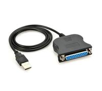 ABLNLPYOC DB25 hembra a USB macho IEEE 1284 adaptador LPT para impresora paralela, cable convertidor de impresión, 25 pines, interfaz paralela de comunicación