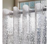 ABLUEN Cortina de Ducha sin Gancho o Forro, Cortina de Ducha de adoquines Resistente de 8 g, no Requiere Ganchos, Resistente al Agua sin plástico ni PVC, tamaño estándar 71 x 74 Pulgadas, Guijarro