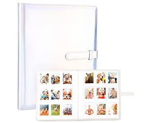 Ablus Álbum de fotos de 360 bolsillos para impresoras Polaroid Snap Touch Zip Mint, Fujifilm Instax Mini 12 11 9 8+ 8 7S LiPlay Instant Camera Film Printer (plata mágica)