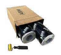 ABM Alubutilo 2 rollos (2,5 mm x 40 cm x 5 metros) juntos, 2 m², placa de aislamiento anti-resonancia, aislamiento de sonido, aislamiento para automóvil