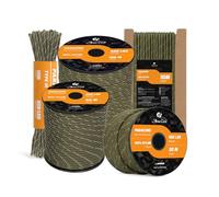 Abma Cord 550 Paracord 7 Hilos Internos Cordón de Paracaídas 100% Nylon - 550 LB de Resistencia a La Rotura