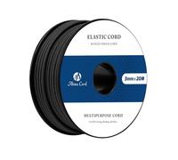 Abma Cord Cuerda Elástica 3mm x 20m Hilo Elástico Redonda Cuerda de Goma