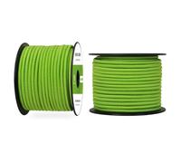 Abma Cord Cuerda Elástica 5mm 30M Cuerda de Lona Cuerda de Goma Cuerda Tensora Cuerda Expansora - Verde