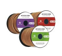 Abma Cord Cuerda Elástica 8mm 10M Cuerda de Lona Cuerda de Goma Cuerda Tensora Cuerda Expansora - Marrón