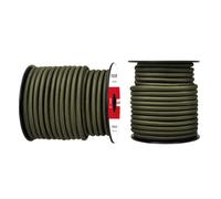 Abma Cord Cuerda Elástica 8mm 20M Cuerda de Lona Cuerda de Goma Cuerda Tensora Cuerda Expansora - Ejército Verde