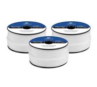 Abma Cord Cuerda Poliéster Trenzada 4mm x 30m para Nautica, Exterior, Barco, Amarre, Driza - Blanco