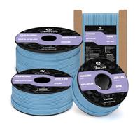 Abma Cord Paracord 2mm 50m Cuerda Nylon 3 Hebras Tipo I para Bricolaje, Camping, Al Aire libre - Max. 90kg (200lbs) - Azul Celeste