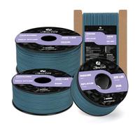Abma Cord Paracord 2mm 50m Cuerda Nylon 3 Hebras Tipo I para Bricolaje, Camping, Al Aire Libre - MAX. 90kg (200lbs) - Verde Azulado