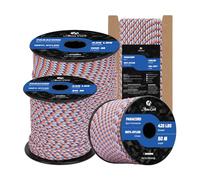 Abma Cord Paracord 3mm 15m Cuerda Paracord 100% Nylon Resistente Tipo II 3 Hebras Cuerda de Paracaídas para Exteriores - MAX. 192 kg - Cumbre