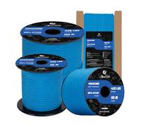 Abma Cord Paracord 3mm 30m Cuerda Paracord 100% Nylon Resistente Tipo II 3 Hebras Cuerda de Paracaídas para Exteriores - MAX. 192 kg - Azul