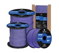 Abma Cord Paracord 3mm 50m Cuerda Paracord 100% Nylon Resistente Tipo II 3 Hebras Cuerda de Paracaídas para Exteriores - MAX. 192 kg - Morado