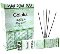 ABN Fashion Goloka - Varitas de albahaca sagrada (3 unidades, aroma natural, laminadas a mano)