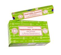 ABN Fashion Satya - Pack Incienso, Varillas de incienso tradicional ayurveda Agarbatti indio con fragancia natural (6 unidades)