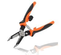 ABN Juego de alicates de punta de aguja de 20,32 cm, 1 unidad - 1 pelacables ergonómico multiusos - Herramienta de pelacables de 10-18 AWG