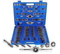 ABN Juego de grifos y troqueles grandes estándar - 110 piezas de pernos y tubos SAE para roscar