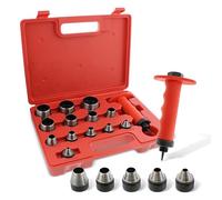 ABN | Kit de perforación de piel para perforadora de agujeros, juego de juntas, cortador de juntas de 3/16 pulgadas a 1-3/8 pulgadas (5-35 mm)