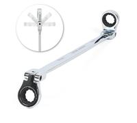 ABN - Llave de carraca métrica extralarga y flexible de 12 puntos