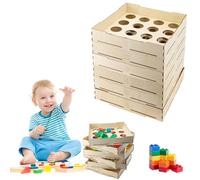 Abnaok Caja clasificadora de 6 bandejas utilizada para Lego, 5 cajas de clasificación de bloques de Lego de diferentes tamaños, ladrillos clasificadores de almacenamiento para bloques Lego, regalo