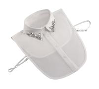 Abnehmbarer Kragen Mit Strasssteinen Für Damen - Stoff, 65 G, Vielseitige Halsband-Halskette Für Herbst Und Winter | Elegantes, Mit Strasssteinen Verziertes Blusenzubehör Für Hochzeiten, Abschlussbäll