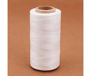 ABNUM Hilo Encerado para Coser Cuero de 260 Metros, cordón de 0,8mm para Herramienta de artesanía, Hilo para Coser a Mano, Tejer