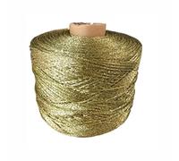 ABNUM Hilo metálico de 500g para Tejer algodón Hueco, Hilos de Ganchillo DIY, línea Brillante de Ganchillo para Tejer DIY, Sombrero de Hilo Dorado y Plateado, Juguete