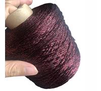 ABNUM Hilo metálico de 500g para Tejer algodón Hueco, Hilos de Ganchillo DIY, línea Brillante de Ganchillo para Tejer DIY, Sombrero de Hilo Dorado y Plateado, Juguete