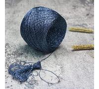 ABNUM Hilo metálico Dorado y Plateado de 50g, Hilos Metalizados de Ganchillo Brillantes para Tejer a Mano, Costura DIY