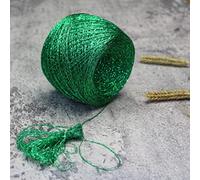 ABNUM Hilo metálico Dorado y Plateado de 50g, Hilos Metalizados de Ganchillo Brillantes para Tejer a Mano, Costura DIY