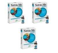 ABOCA - NATURA MIX SOPORTE 10 VIALES CONCENTRADO FLUIDO - 3 ENVASES - Con Acerola para una acción de apoyo y reconstituyente. Para niños y adultos.