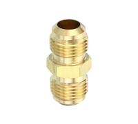 Abocardado latón rosca macho hecha recto codo tee | Varios racores tuerca, tapón, tapa for tuberías de aire acondicionado(1pc-Straight,3I4_SAE 45 FLARE)