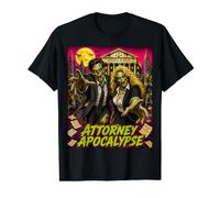 Abogado Apocalipsis Horda Zombie Ataque Abogado Derecho Humor Camiseta gráfica económica