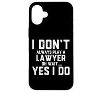 Abogado Divertido Disfraz Asesor Legal Abogados de Casos de litigios Carcasa para iPhone 16 Plus
