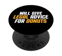Abogado Divertido, Hombres Mujeres darán Asesoramiento Legal para donas PopSockets PopGrip Adhesivo