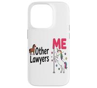 Abogado Divertido Unicornio Otros Abogados Yo Amante del Carcasa para iPhone 14 Pro