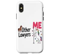 Abogado Divertido Unicornio Otros Abogados Yo Amante del Carcasa para iPhone X/XS