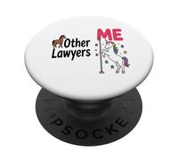 Abogado Divertido Unicornio Otros Abogados Yo Amante del PopSockets PopGrip Adhesivo