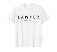 Abogado EST. 2026, Hombres Mujeres Abogado Escuela de Derecho Graduación Camiseta