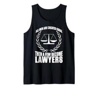 Abogado Humor Hombres Iguales Convertirse en Abogados Cita Camiseta sin Mangas
